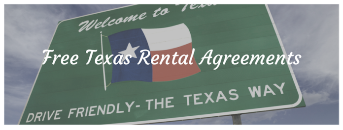 Free Texas Rental Agreements