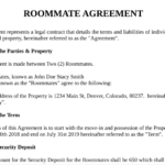 Roommate Agreement in Word
