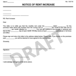 free notice to increase rent template