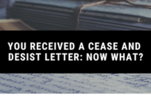 You Received a Cease and Desist Letter: Now What?