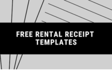 Free Rental Receipt Templates