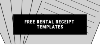 Free Rental Receipt Templates