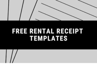 Free Rental Receipt Templates