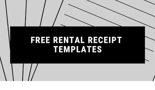 Free Rental Receipt Templates